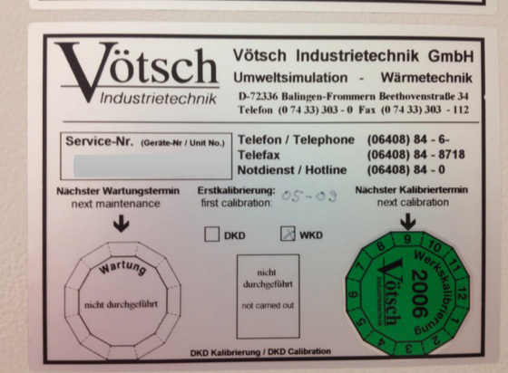 사진 사용됨 HERAEUS / VOTSCH VT 7012 S2 판매용