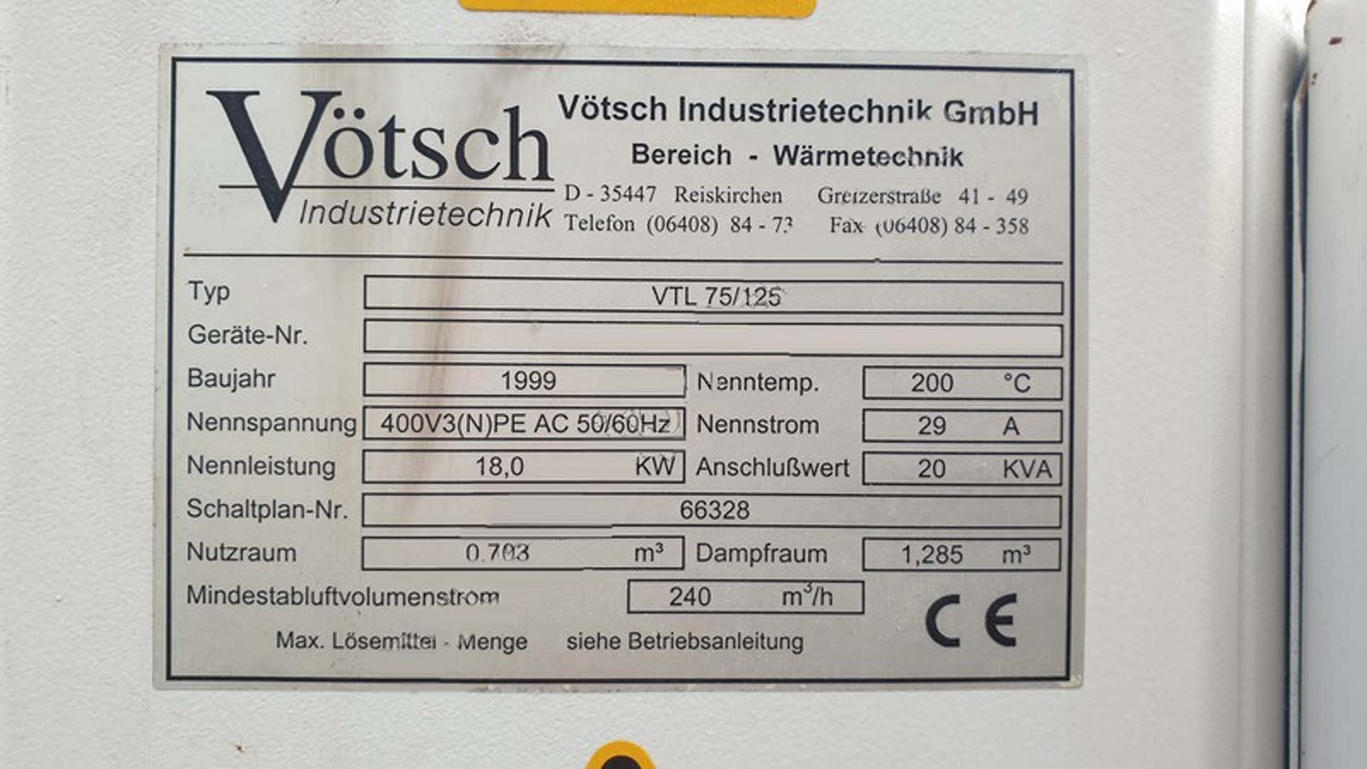 Photo Utilisé HERAEUS / VOTSCH VTL 75/125 À vendre