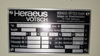 Foto Verwendet HERAEUS / VOTSCH VTRK 300 Zum Verkauf