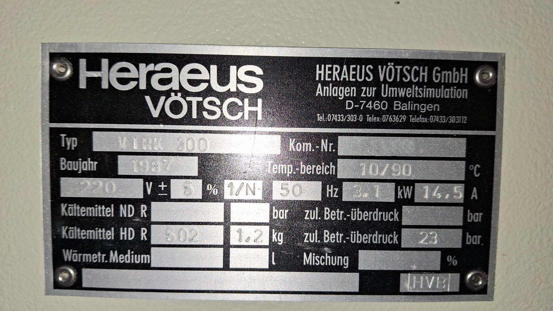 Foto Verwendet HERAEUS / VOTSCH VTRK 300 Zum Verkauf