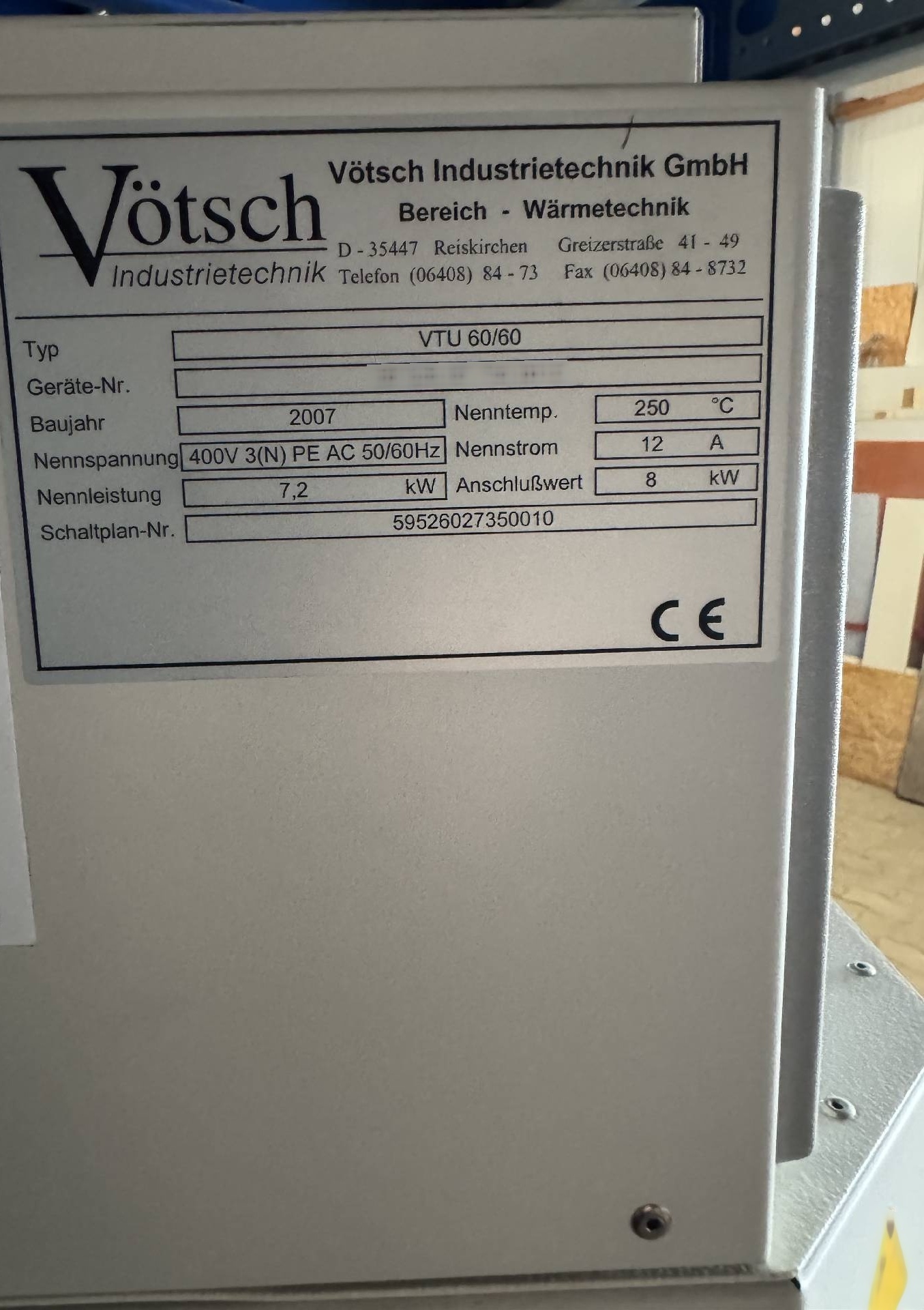 사진 사용됨 HERAEUS / VOTSCH VTU 60/60 판매용