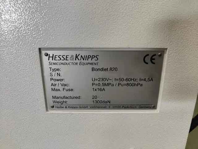 图为 已使用的 HESSE & KNIPPS Bondjet 820 待售