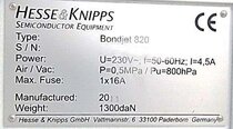圖為 已使用的 HESSE & KNIPPS Bondjet 820 待售