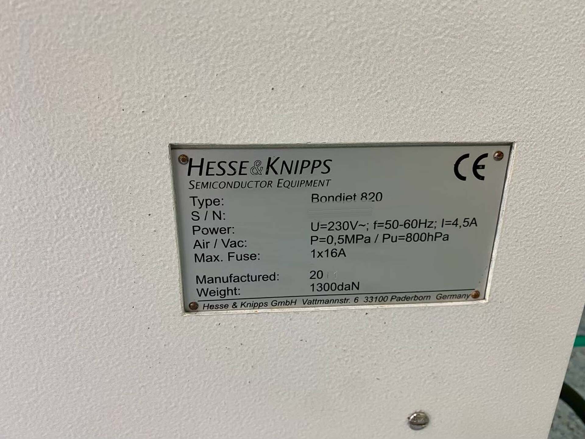 圖為 已使用的 HESSE & KNIPPS Bondjet 820 待售