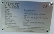 フォト（写真） 使用される HESSE & KNIPPS Bondjet 855 販売のために