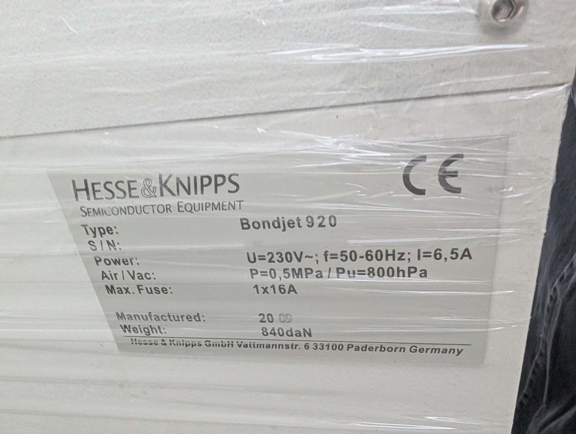 Photo Used HESSE & KNIPPS Bondjet 920 For Sale