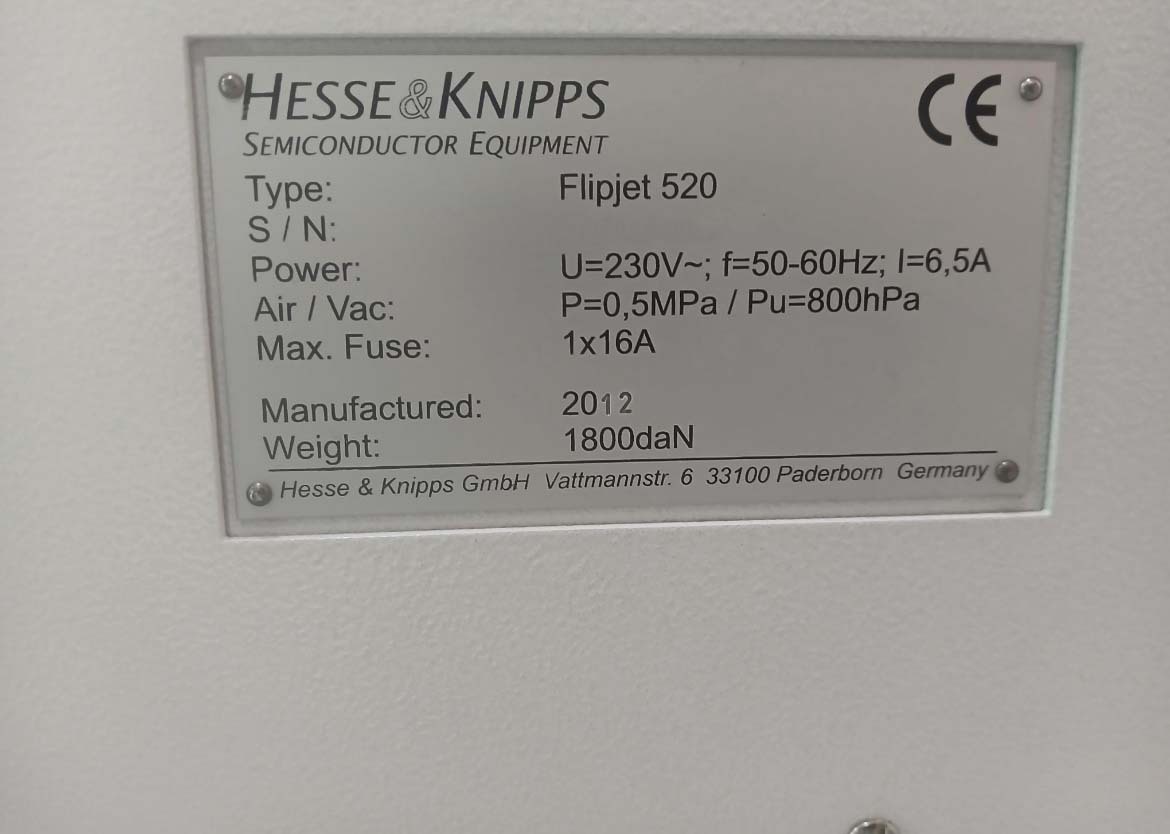 사진 사용됨 HESSE & KNIPPS Flipjet 520 판매용