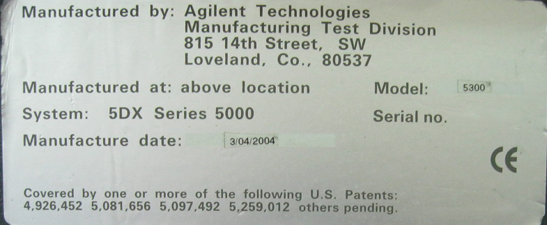 사진 사용됨 AGILENT / HP / HEWLETT-PACKARD / KEYSIGHT 5DX (5300) Series 5000 판매용