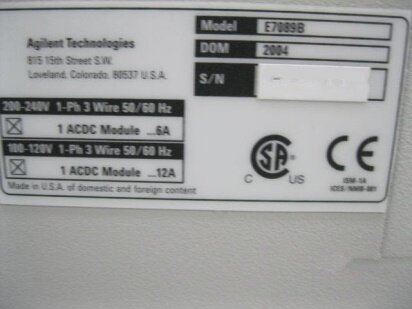 AGILENT / HP / HEWLETT-PACKARD / VERIGY / ADVANTEST V5000 #9162320