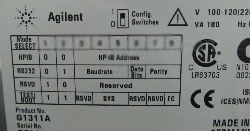 图为 已使用的 AGILENT / HP / HEWLETT-PACKARD / KEYSIGHT 1100 Series 待售