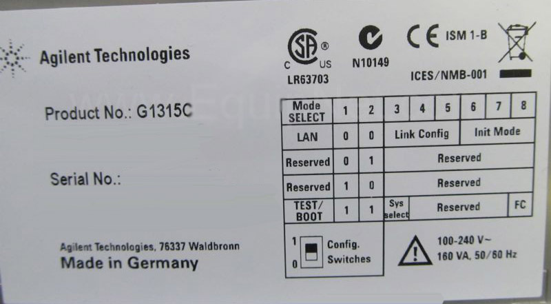 사진 사용됨 AGILENT / HP / HEWLETT-PACKARD / KEYSIGHT 1200 Series G1315C 판매용