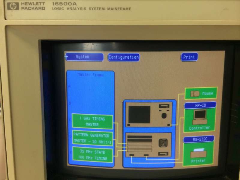 Foto Verwendet AGILENT / HP / HEWLETT-PACKARD / KEYSIGHT 16500A Zum Verkauf