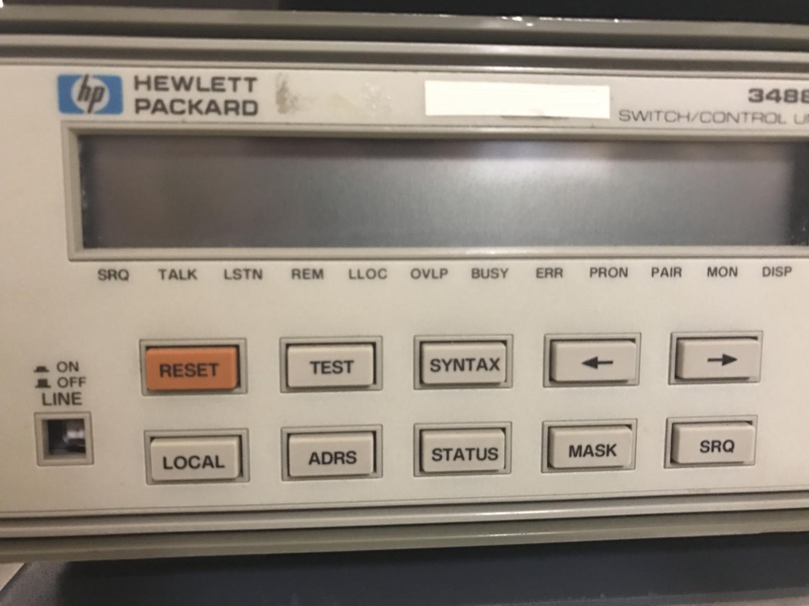 Photo Used AGILENT / HP / HEWLETT-PACKARD / KEYSIGHT 3488A For Sale