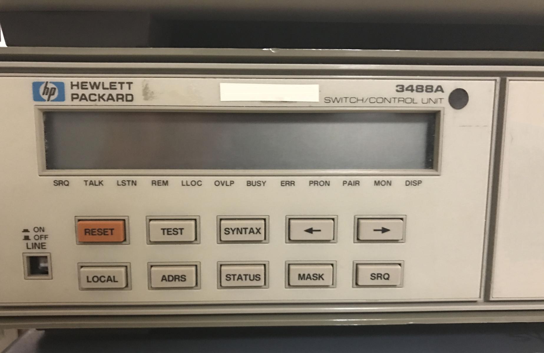 Foto Verwendet AGILENT / HP / HEWLETT-PACKARD / KEYSIGHT 3488A Zum Verkauf