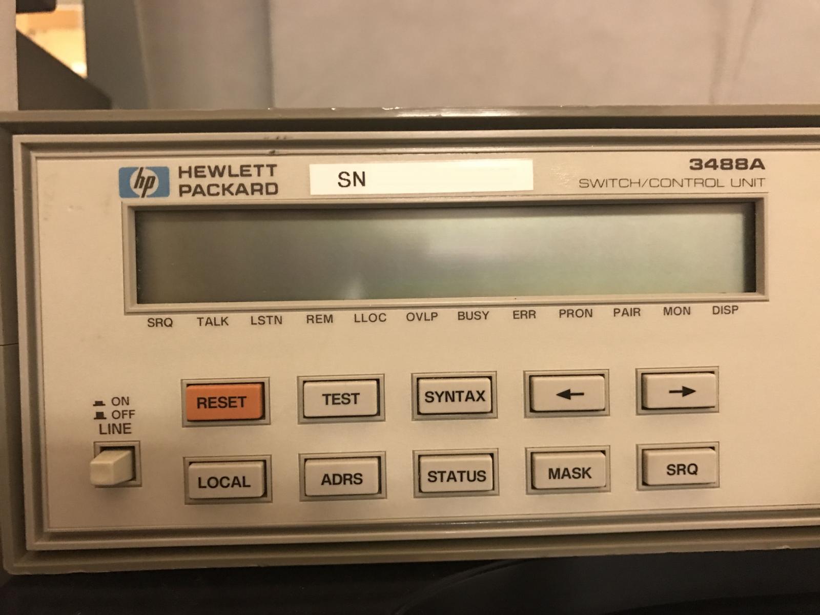 图为 已使用的 AGILENT / HP / HEWLETT-PACKARD / KEYSIGHT 3488A 待售