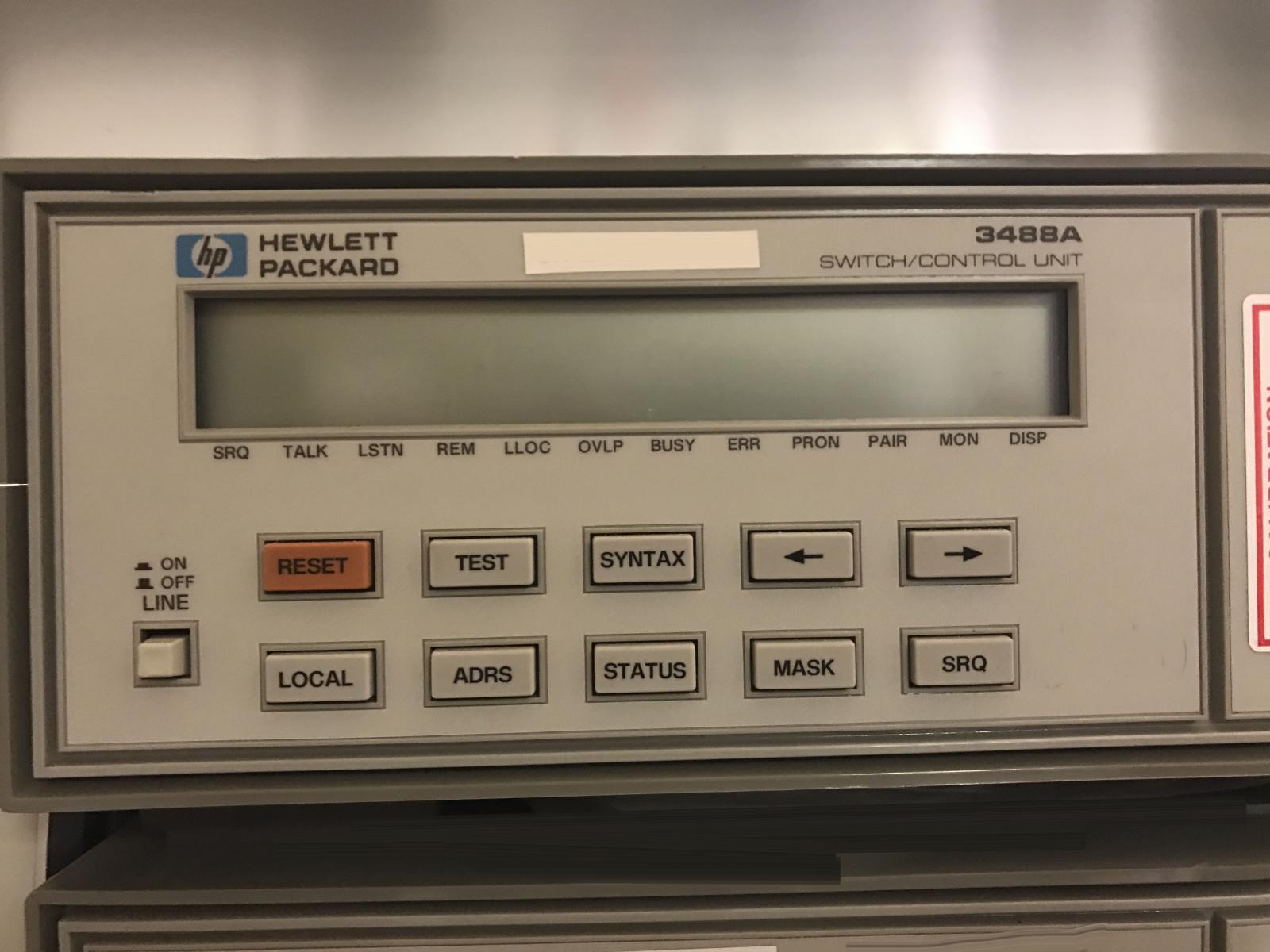 Foto Verwendet AGILENT / HP / HEWLETT-PACKARD / KEYSIGHT 3488A Zum Verkauf