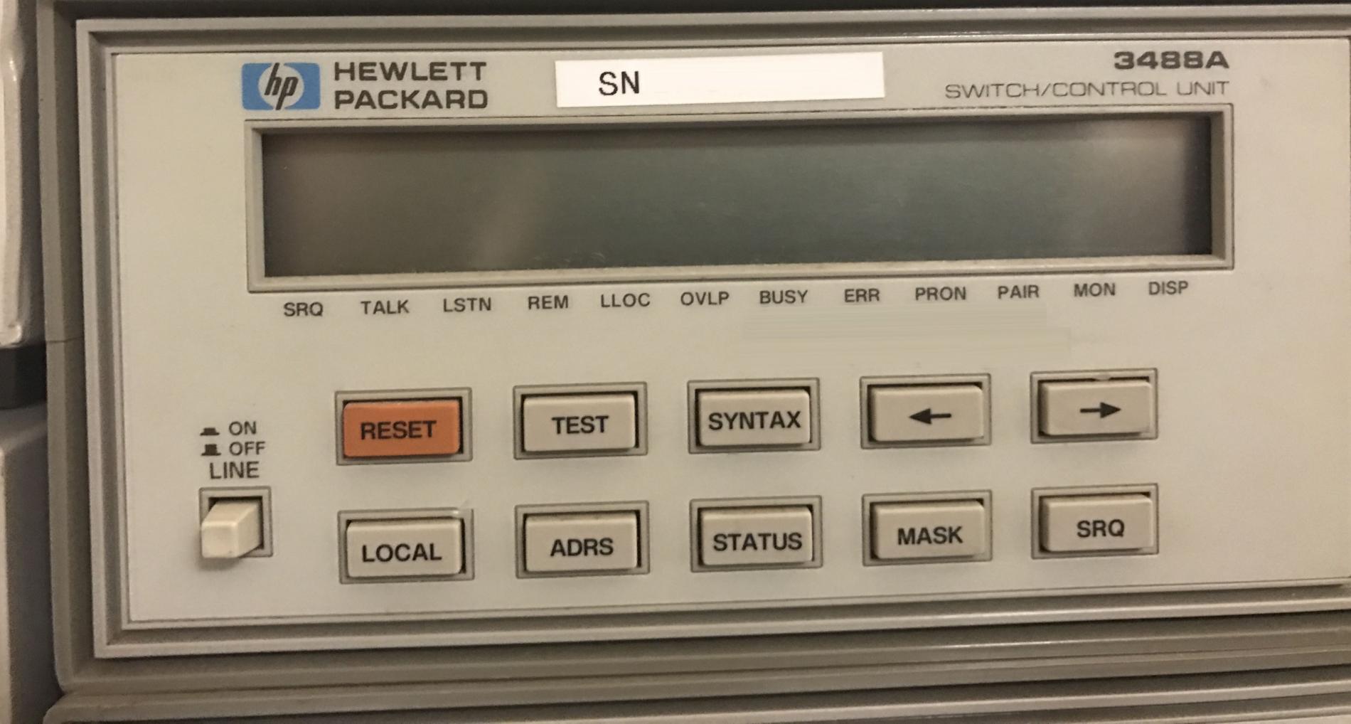 Foto Verwendet AGILENT / HP / HEWLETT-PACKARD / KEYSIGHT 3488A Zum Verkauf