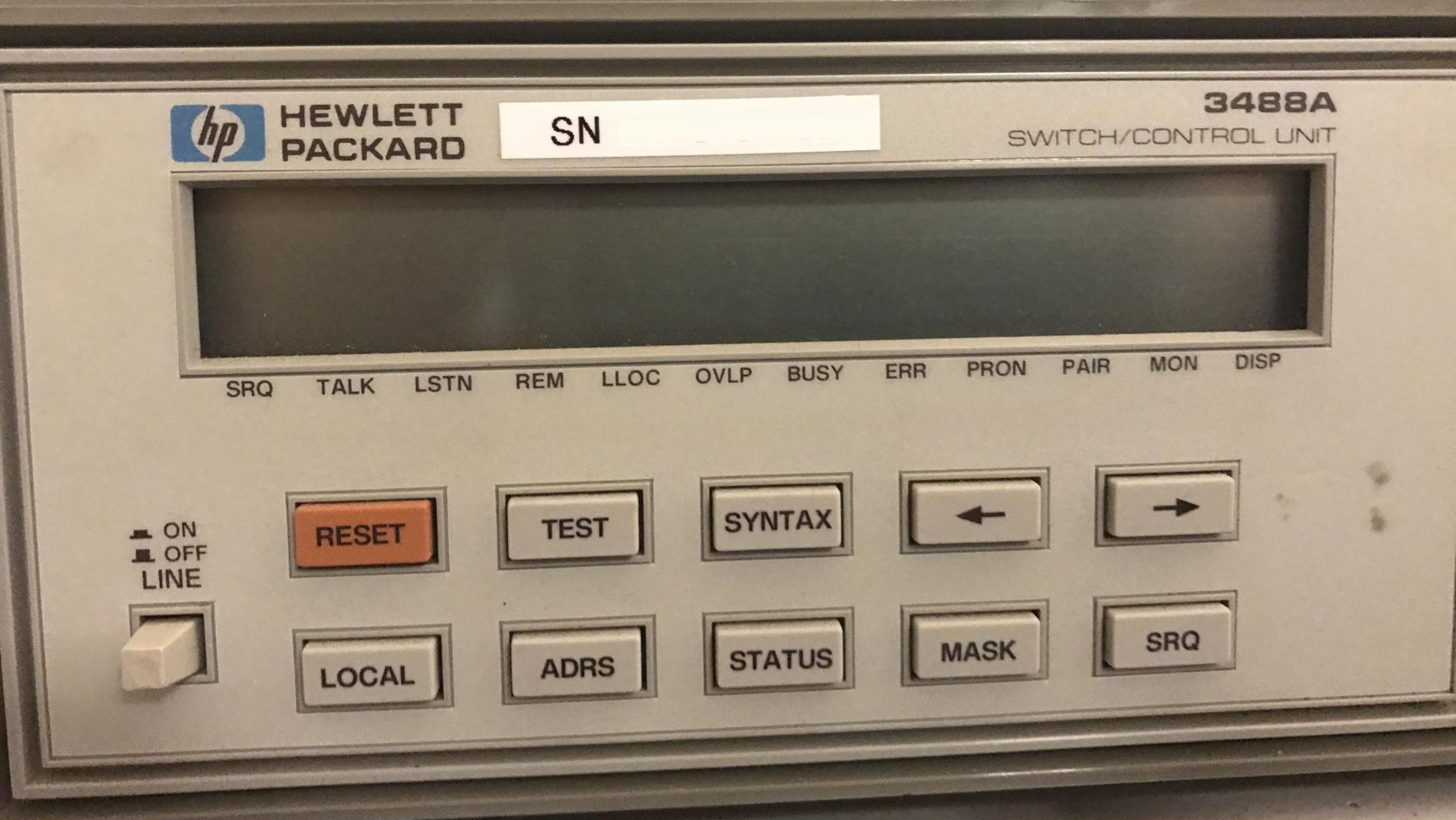 사진 사용됨 AGILENT / HP / HEWLETT-PACKARD / KEYSIGHT 3488A 판매용