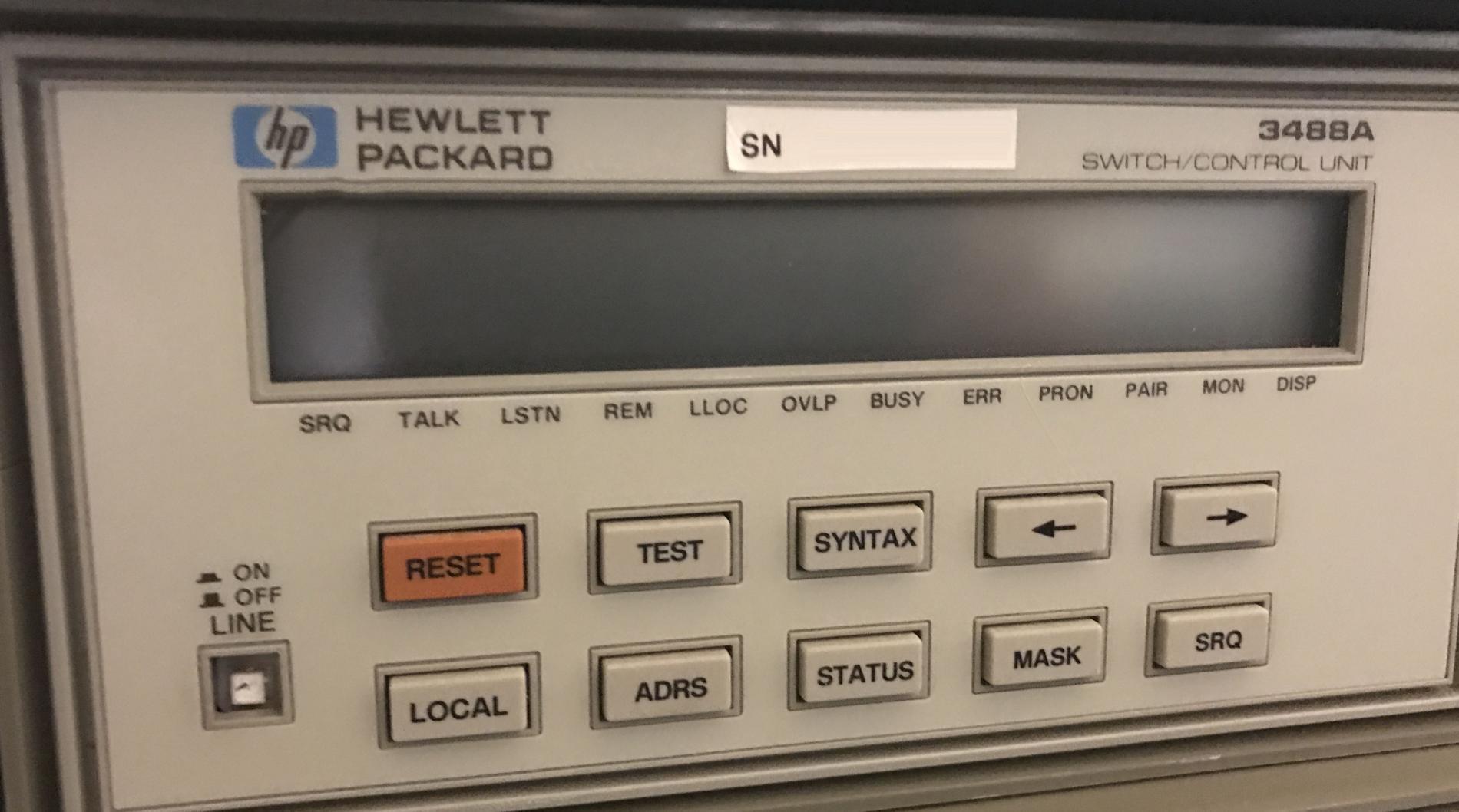 Photo Used AGILENT / HP / HEWLETT-PACKARD / KEYSIGHT 3488A For Sale