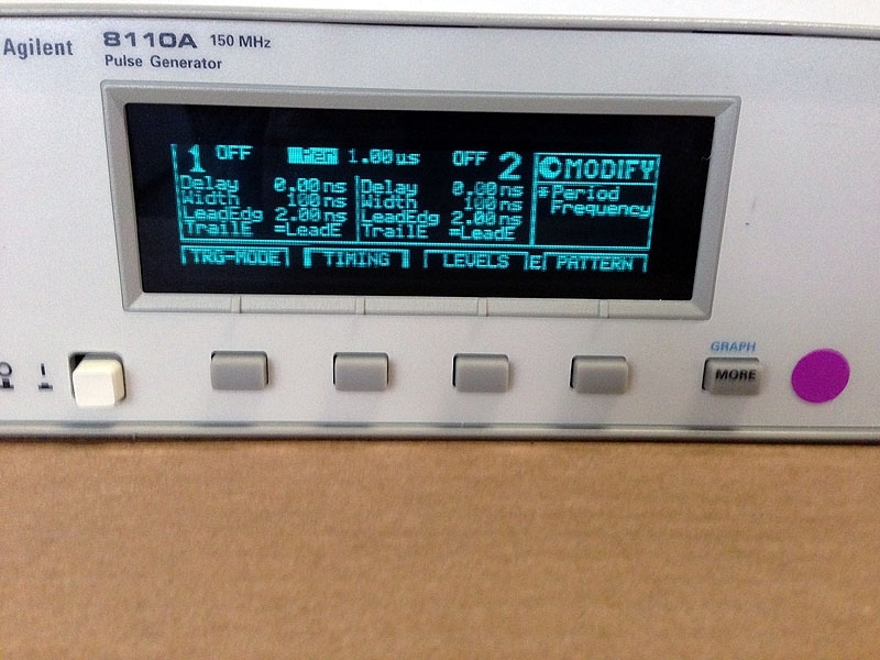 图为 已使用的 AGILENT / HP / HEWLETT-PACKARD / KEYSIGHT 8110A 待售