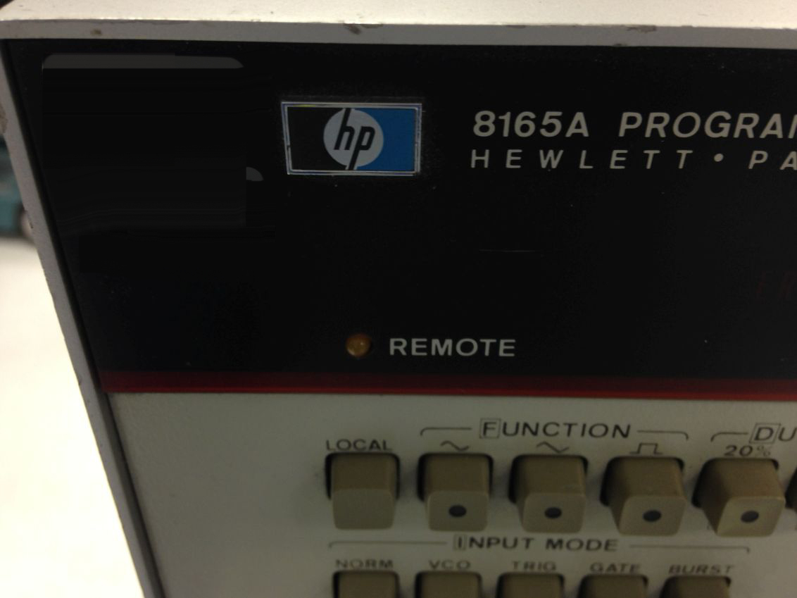 Photo Used AGILENT / HP / HEWLETT-PACKARD / KEYSIGHT 8165A For Sale