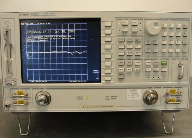 图为 已使用的 AGILENT / HP / HEWLETT-PACKARD / KEYSIGHT 8720ES 待售