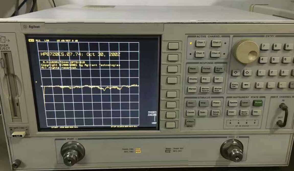 圖為 已使用的 AGILENT / HP / HEWLETT-PACKARD / KEYSIGHT 8720ES 待售