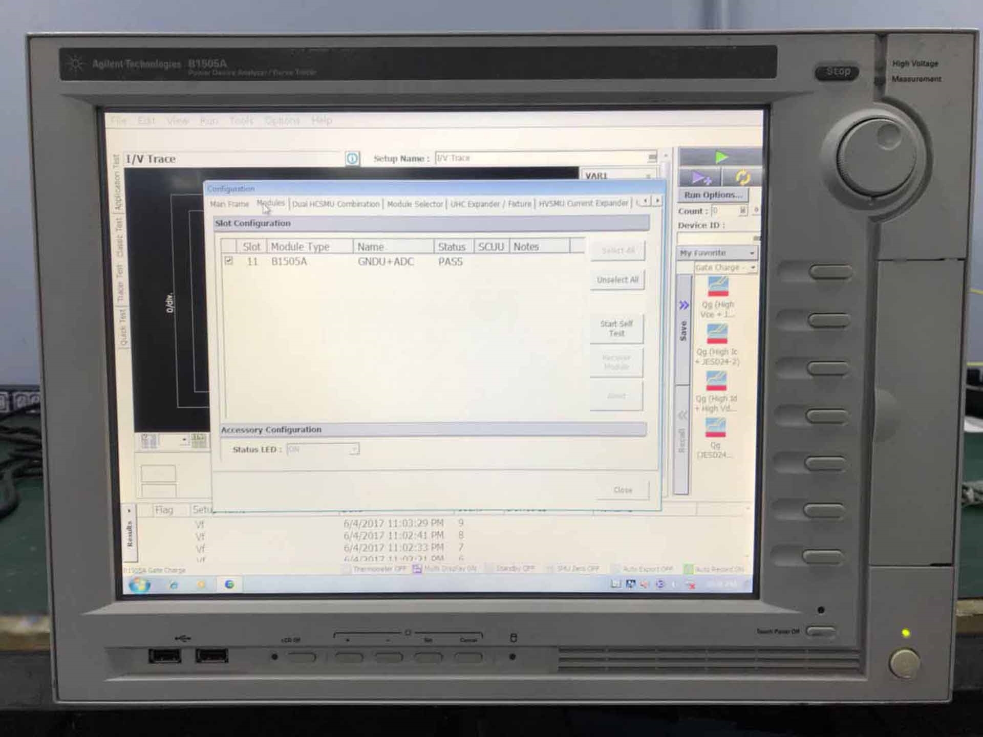 Photo Used AGILENT / HP / HEWLETT-PACKARD / KEYSIGHT B1505A For Sale