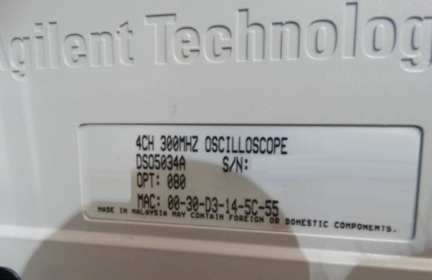 图为 已使用的 AGILENT / HP / HEWLETT-PACKARD / KEYSIGHT DSO5034A 待售