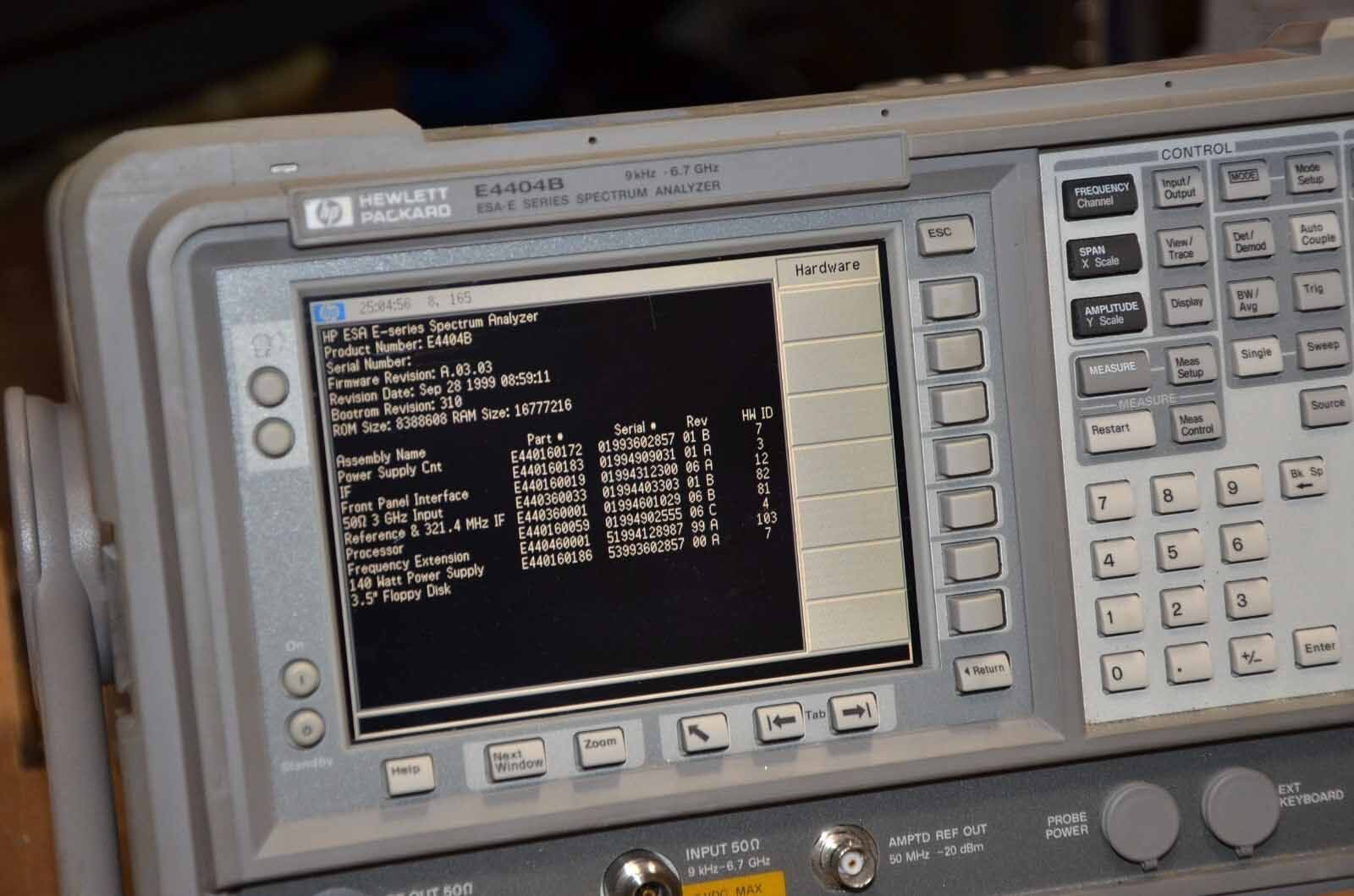 圖為 已使用的 AGILENT / HP / HEWLETT-PACKARD / KEYSIGHT E4404B 待售