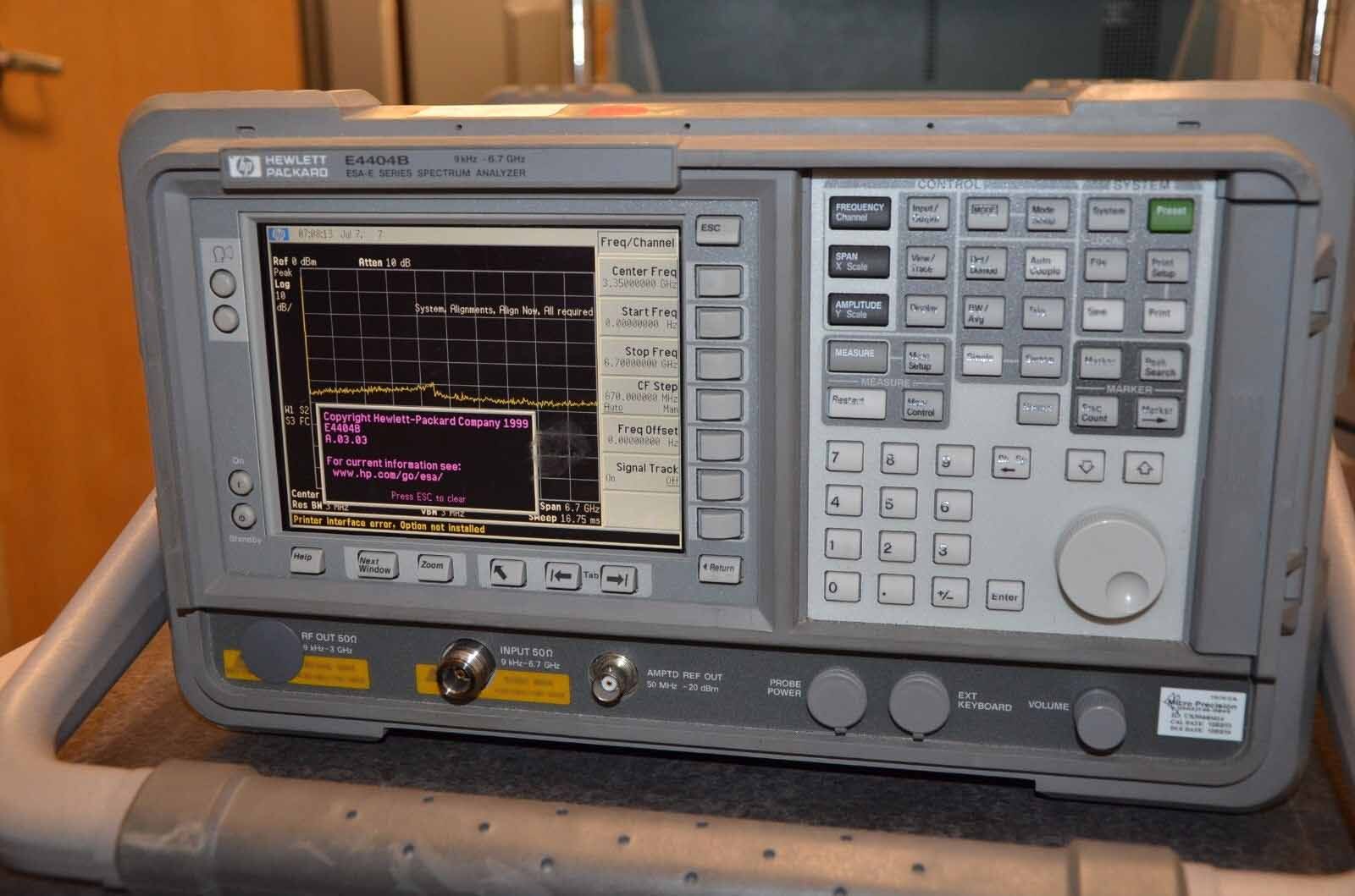 Foto Verwendet AGILENT / HP / HEWLETT-PACKARD / KEYSIGHT E4404B Zum Verkauf