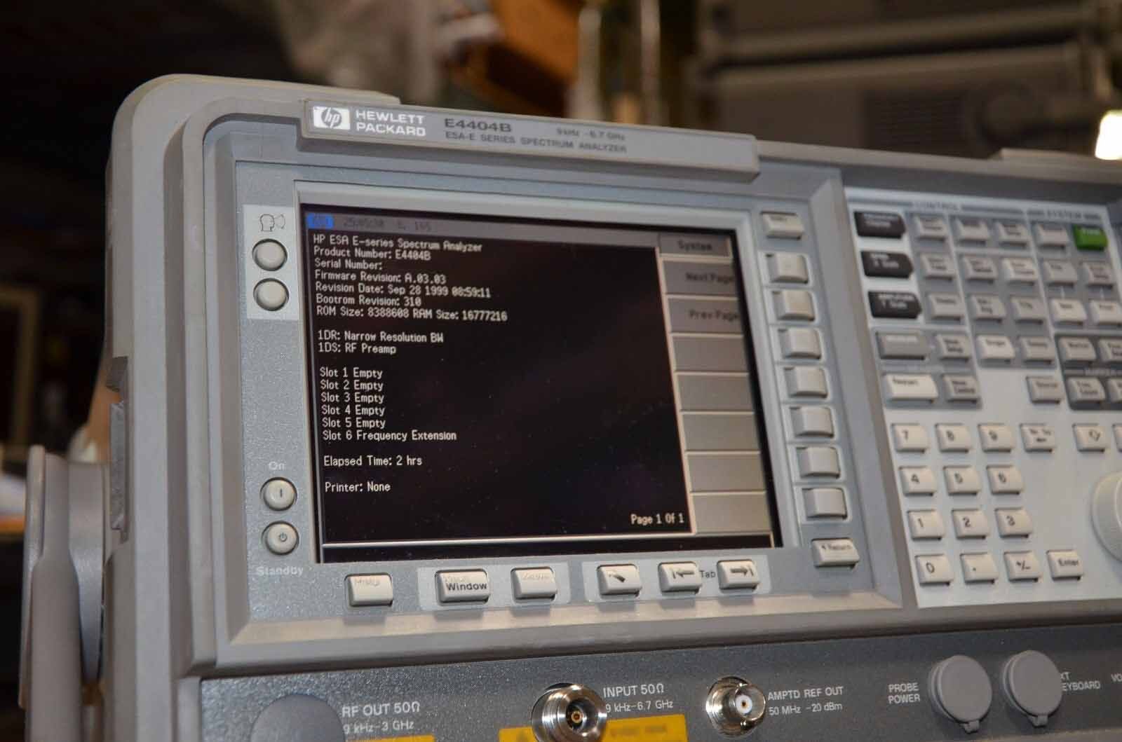 图为 已使用的 AGILENT / HP / HEWLETT-PACKARD / KEYSIGHT E4404B 待售