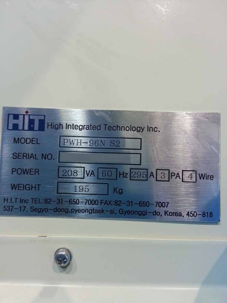 Photo Used HIGH INTEGRATED TECHNOLOGY / HIT PWH-96N S2 For Sale