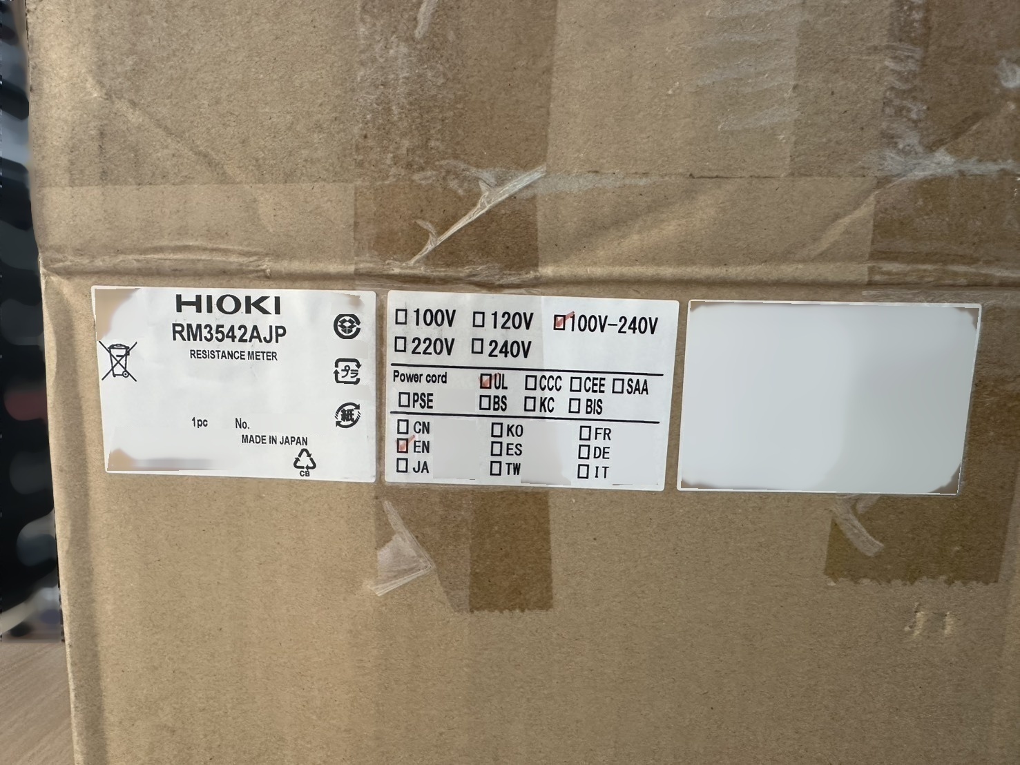 图为 已使用的 HIOKI RM3542A 待售