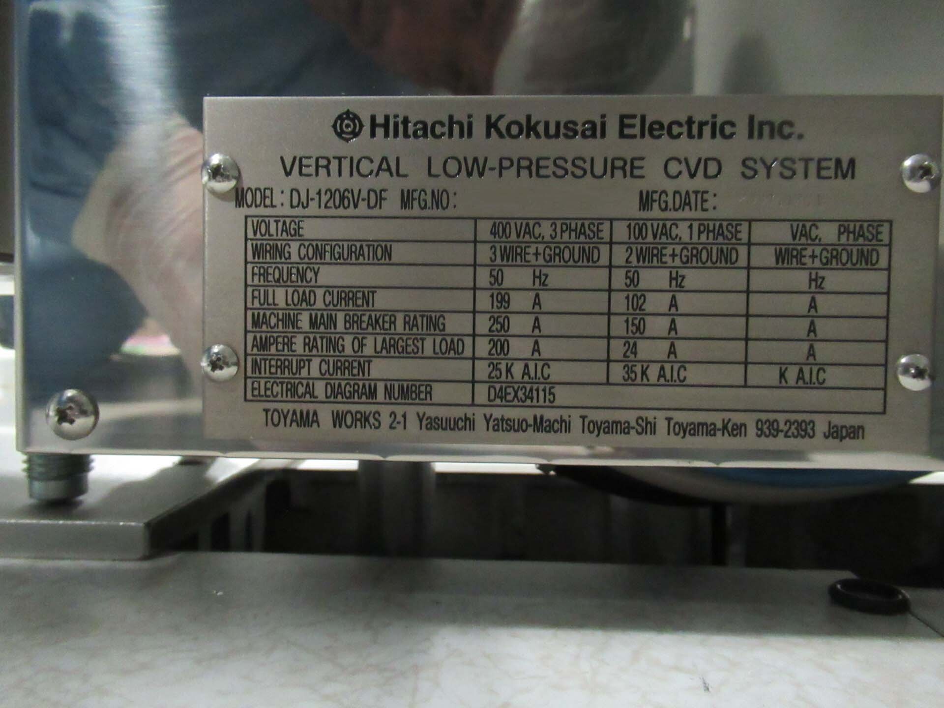图为 已使用的 HITACHI / KOKUSAI DJ-1206V-DF / Quixace 待售
