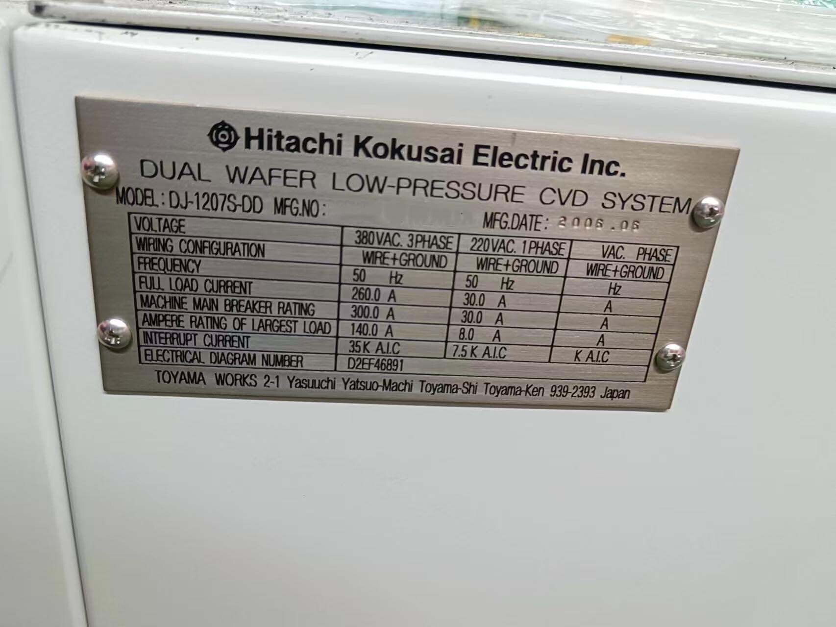 圖為 已使用的 HITACHI / KOKUSAI DJ-1207S-DD 待售