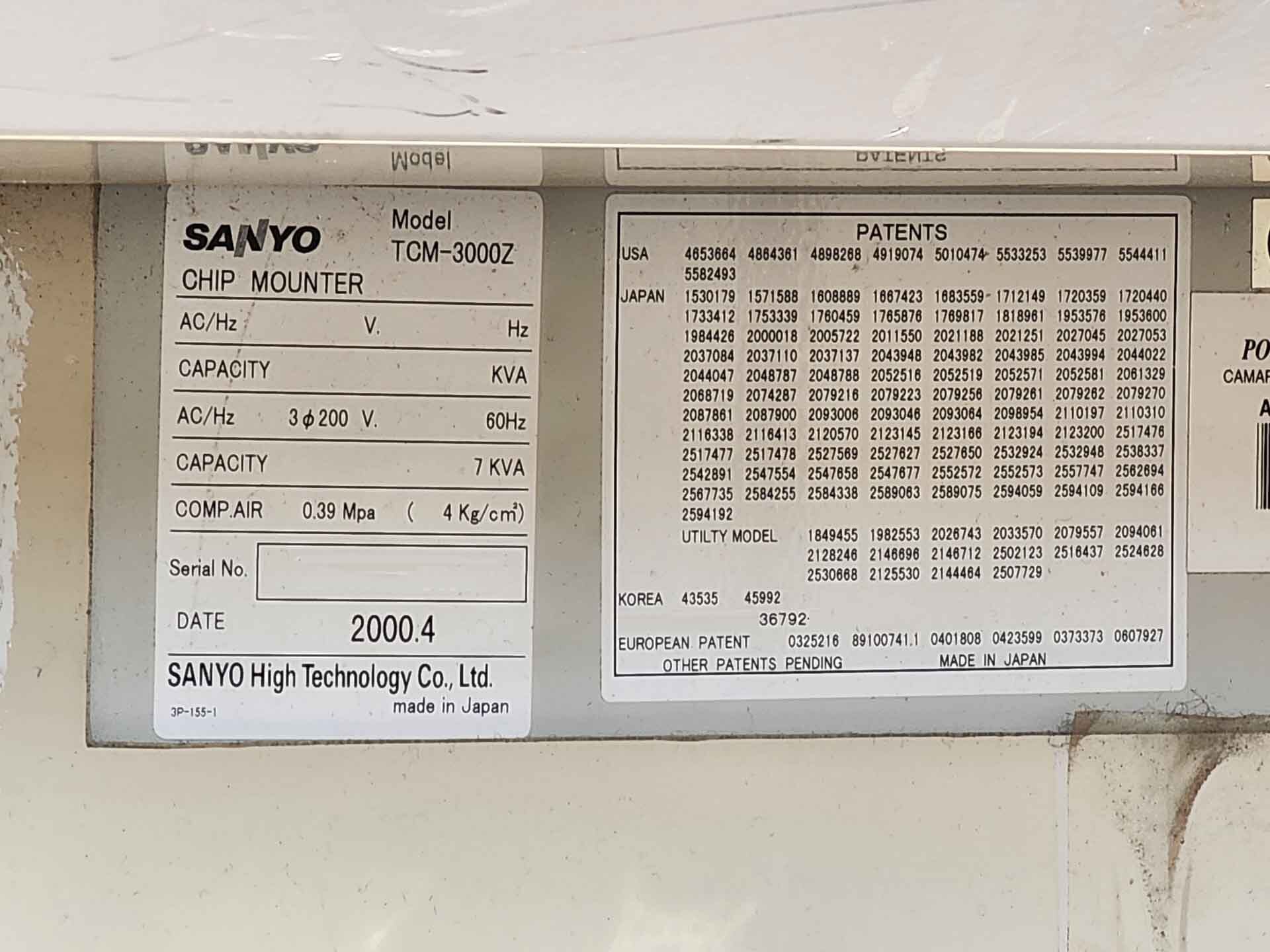 圖為 已使用的 HITACHI / SANYO TCM 3000Z 待售