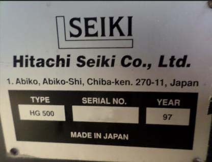 Foto Verwendet HITACHI SEIKI HG 500 Zum Verkauf