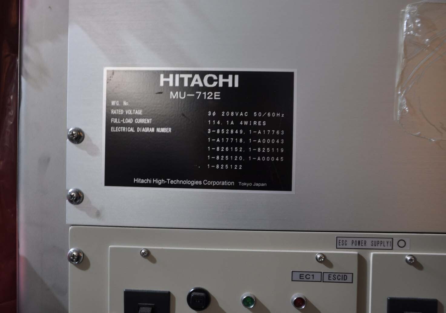Photo Utilisé HITACHI (2) Chambers for MU 712E À vendre