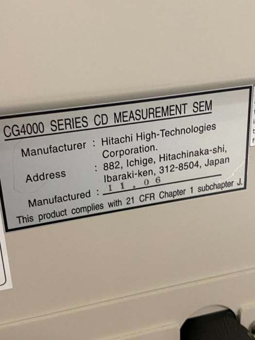 사진 사용됨 HITACHI CG 4100 판매용