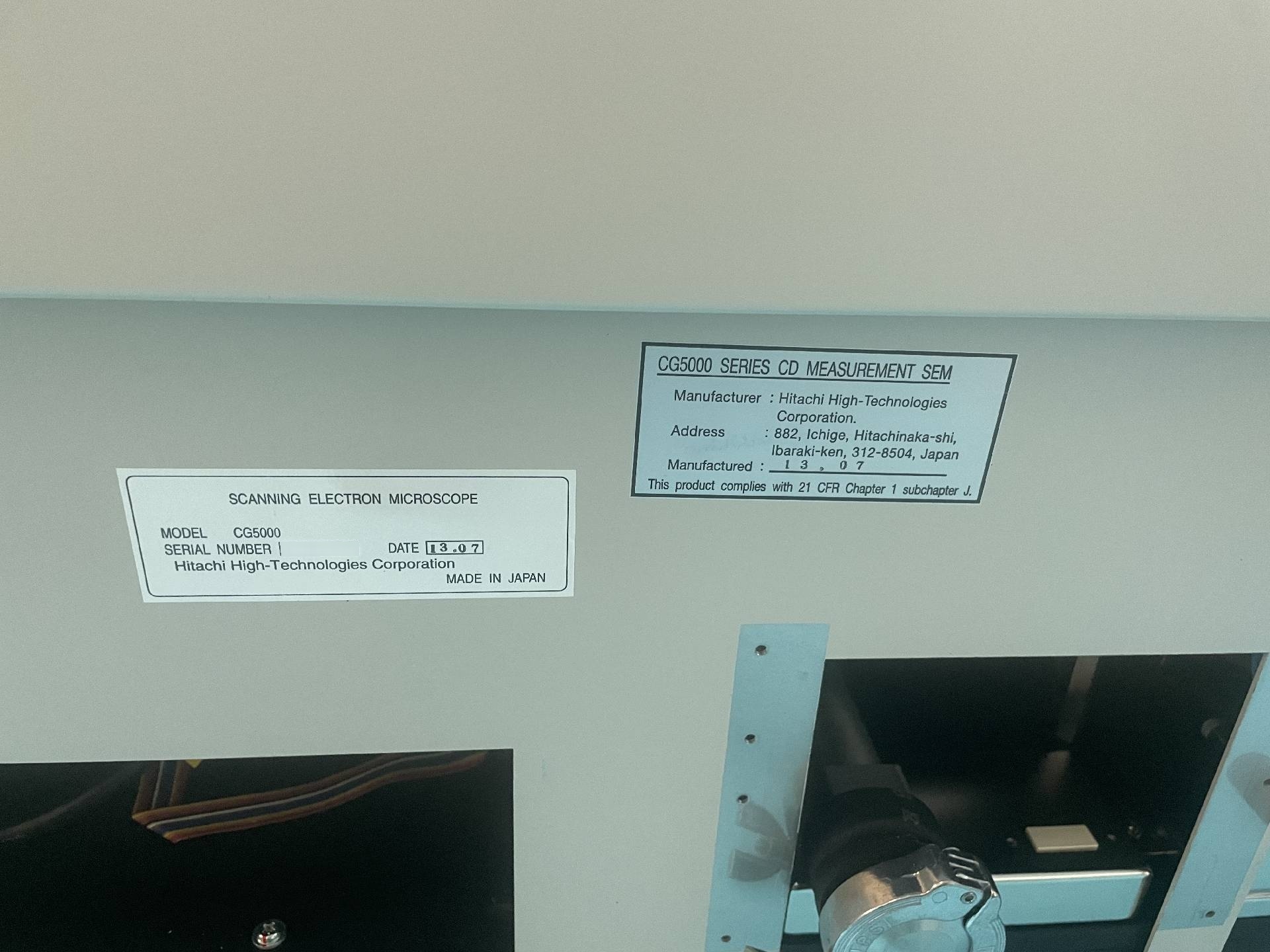 图为 已使用的 HITACHI CG-5000 待售