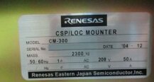 Photo Used HITACHI / RENESAS CM 300 For Sale