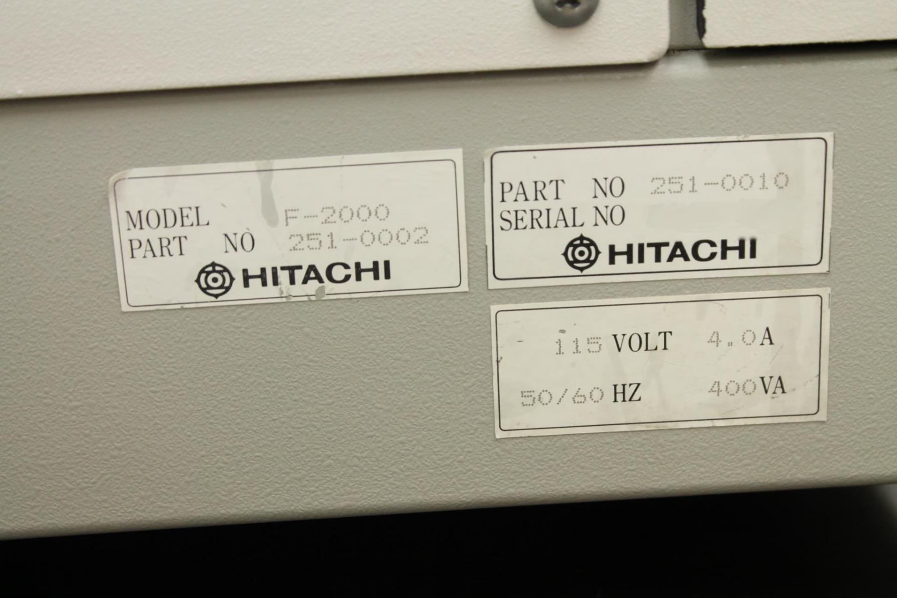 Photo Used HITACHI F-2000 For Sale