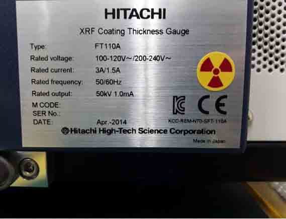 圖為 已使用的 HITACHI FT 110A 待售