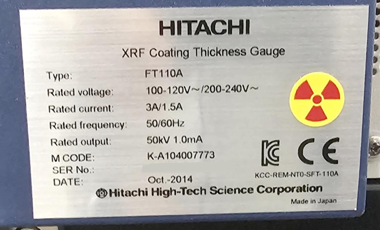 图为 已使用的 HITACHI FT 110A 待售