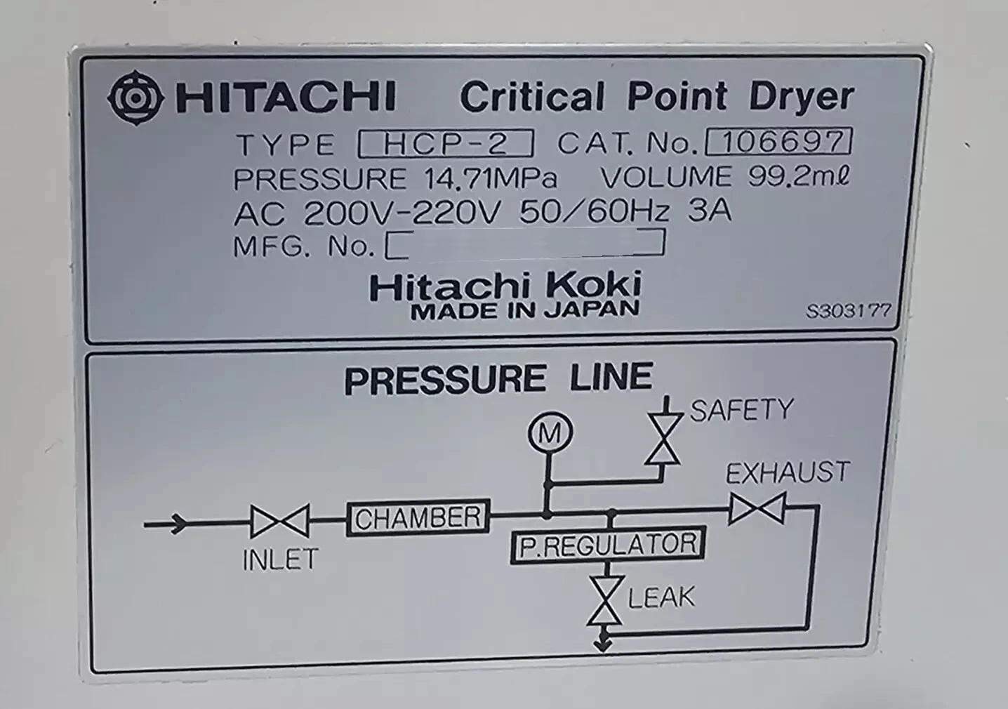 图为 已使用的 HITACHI HCP-2 待售