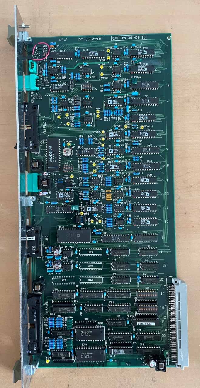 Photo Used HITACHI Lot of PCB Boards for S-9300 For Sale