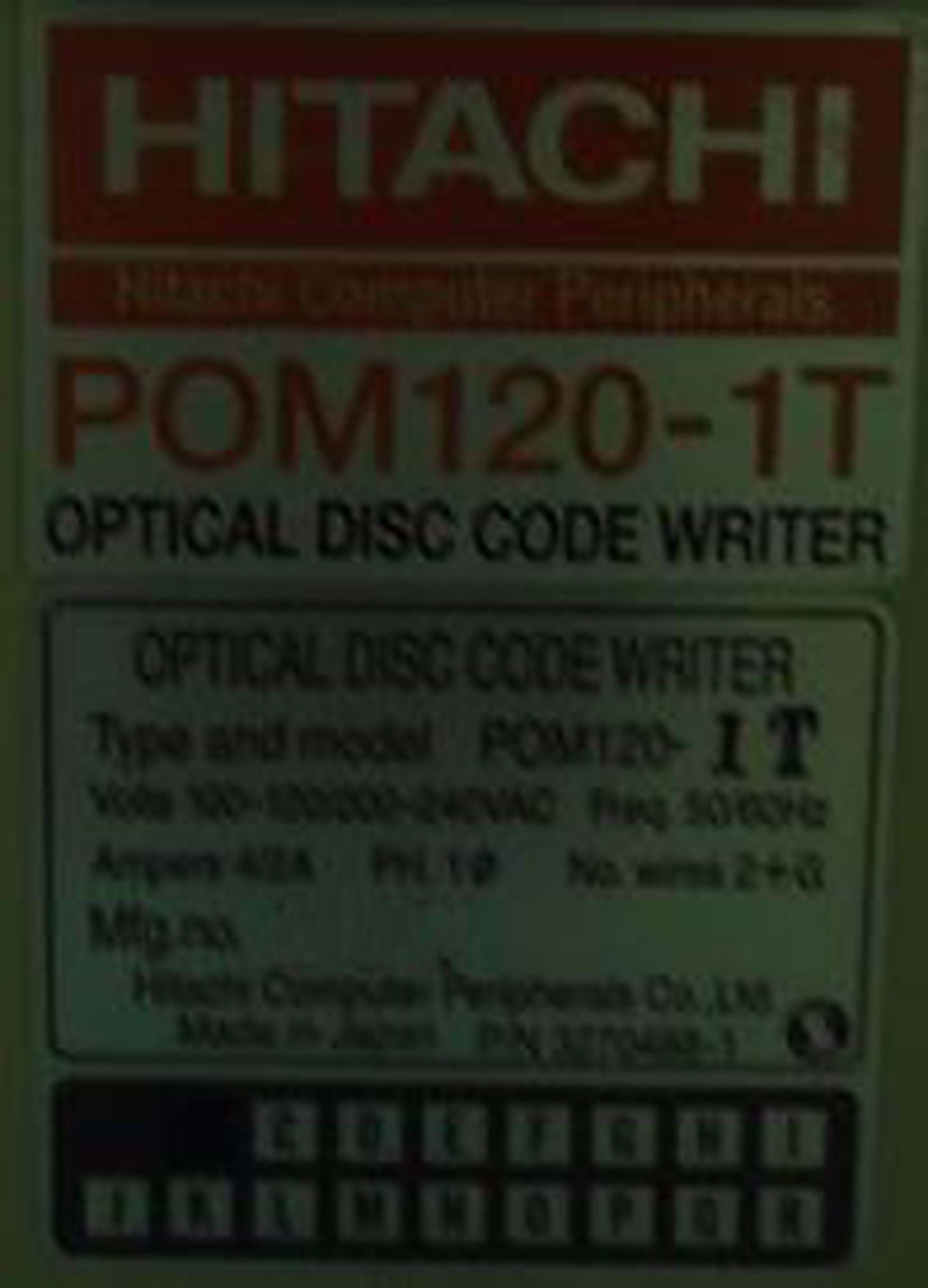 Photo Used HITACHI POM120-1T For Sale