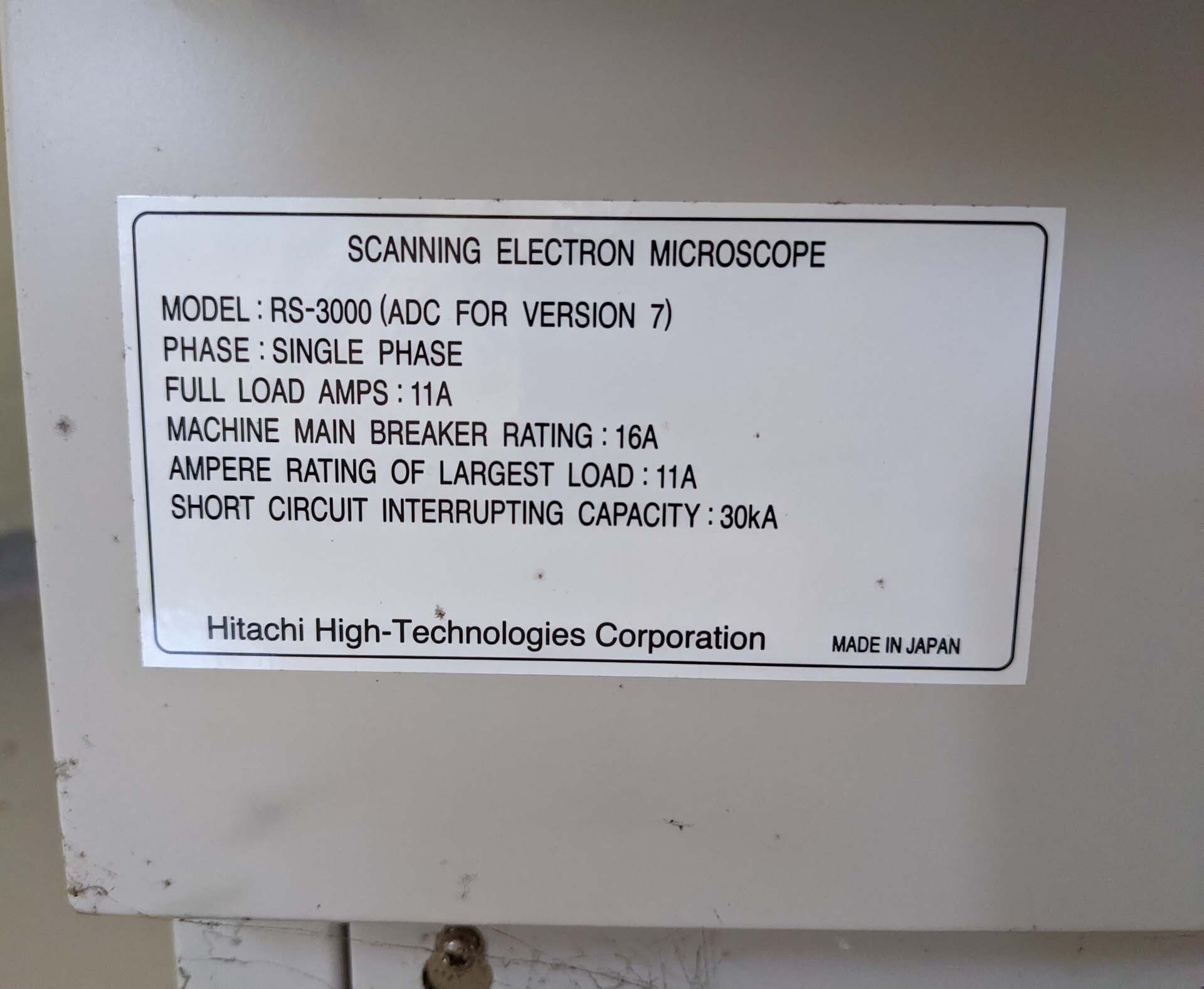 Photo Used HITACHI RS-3000 For Sale