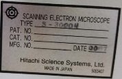 图为 已使用的 HITACHI S-3000N 待售